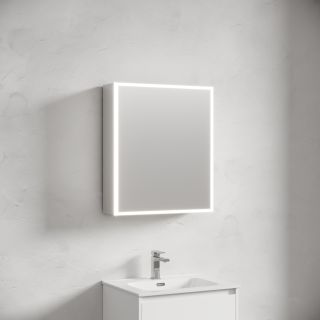 Зеркальный шкаф с подсветкой Sancos Evoke SC8060 60 см серый