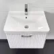 Тумба-умывальник Comforty Ангара-60П белый матовый c раковиной Comforty 4460