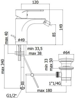 Смеситель для биде Paffoni Green GR135CR