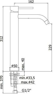 Смеситель для раковины Paffoni Light LIG081CR