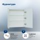 Зеркальный шкаф с подсветкой Aquanet Оптима 311861 70 см