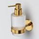 Стеклянный диспенсер для жидкого мыла с настенным держателем AM.PM X-Joy A85A36999 золото