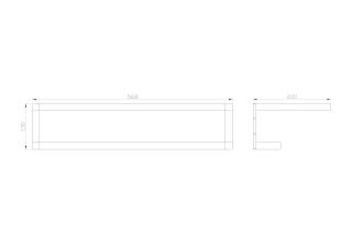 Полка для полотенец  Wonzon & Woghand WW-9581 хром