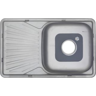 Мойка 7848 U Melana 0,8/180 хром с сифоном (123 t *10)