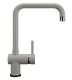 Смеситель для кухни Ulgran Classic U-023-310 с высоким поворотным изливом серый