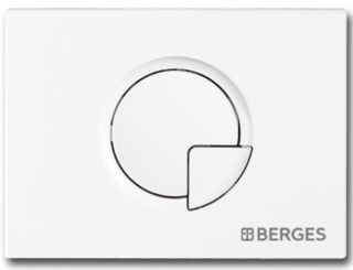 Кнопка смыва Berges Novum soft touch белый 040024