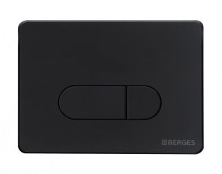 Комплект Berges 043275: инсталляция NOVUM 525 D5 Soft Touch чёрная унитаз Floe Rimless сидение дюропласт Floe Slim SO