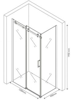 Душевой уголок Berges Gelios 120x90см хром 0061019