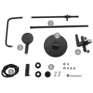 Душевая стойка Frap F2417-6 черный