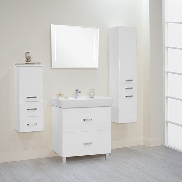 Тумба под раковину Акватон Америна 80см белый 1A169401AM010