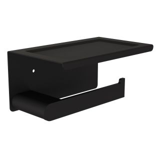 Держатель для туалетной бумаги с полочкой Knotlor PH102BL, черный