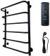Полотенцесушитель электрический Маргроид В8 Каскад 80x50см чёрный матовый 08-8050-3097-9005R