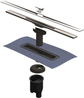 Душевой лоток Berges Wasserhaus Simpel 090013 100 Матовый хром