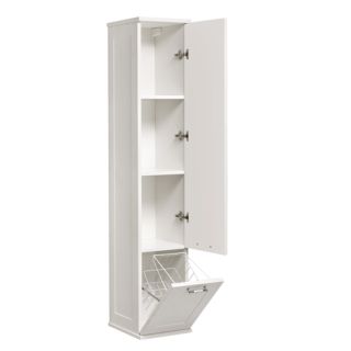 Шкаф Акватон Леон дуб белый 1A186503LBPS0