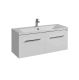 Тумба под раковину Акватон Мадрид М 100см белый 1A128001MA010