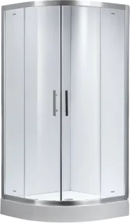 Душевой уголок Timo Imwei YL-9001C 90x90 см с поддоном профиль серебристый стекло прозрачное