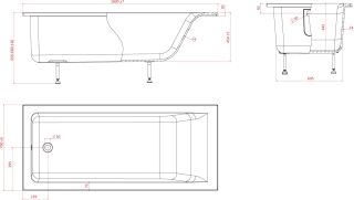 Ванна из искусственного камня AquaStone Армада 180x80см белый