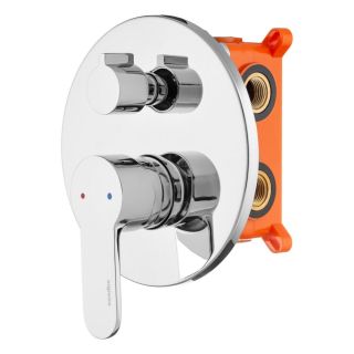 Встраиваемый смеситель Swedbe Platta 5521 подключение на три выхода хром