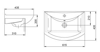 Мебельная раковина Santeri Грация 1.3120.3.S00.11B.0 60см белый