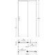 Душевая дверь Kerama Marazzi Vetro VE.100.SD.CR 100 см стекло прозрачное профиль хром