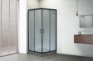 Душевой уголок Royal Bath HPD 100x100см чёрный RB100HPD-C-BL