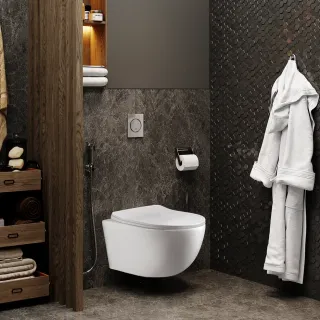 Унитаз подвесной Ceruttispa Orlter UF CT10361 безободковый белый