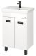 Напольная тумба под раковину Onika Балтика-Квадро Black 105552 55см белый