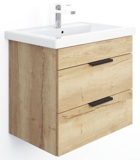 Подвесная тумба под раковину Onika Легран 106142 60см дуб галифакс