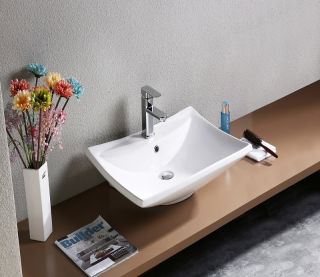 Раковина-чаша CeramaLux 9111 белая 61 см