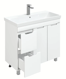 Напольная тумба Onika Айленд 109030 с корзиной 90см белый