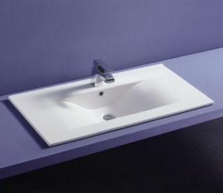 Раковина  CeramaLux JY-807-90 белая 91.5 см