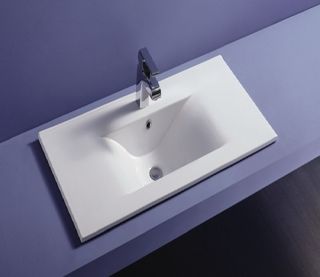 Раковина  CeramaLux JY-807-120 белая 121 см