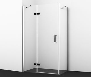 Душевой уголок Wasserkraft Aller Black 10H06LBLACK 120x80 левый