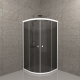 Душевой уголок Triton Грэй Щ0000066475 90x90 см профиль белый стекло тонированное