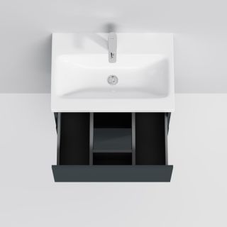 Am.pm Gem M90FHX07522GM  тумба под раковину 75 см графит матовый