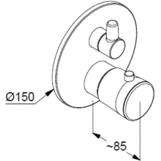 Термостат для ванны Kludi Balance 528100575 хром
