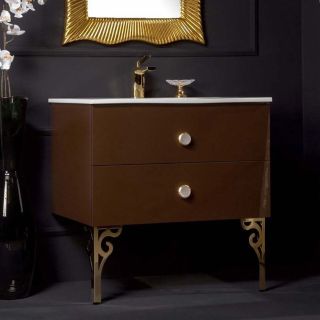 Тумба под раковину Armadi Art Neoart 80см шоколад 830-080-DB