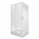 Душевой уголок Triton Фьюжн Щ0000064850 100x80 см профиль белый стекло с узором