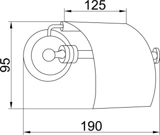 Держатель для туалетной бумаги Boheme Hermitage золото 10350