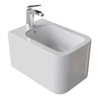 Биде подвесное Boheme Mane 970-BDT-W белый глянец