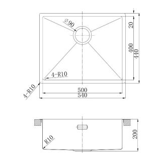Кухонная мойка Lemark Olanga 540 9937125 сталь