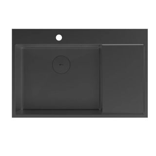 Кухонная мойка Lemark Kezadra 780L 9932152 чёрный матовый