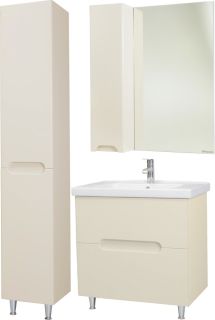 Зеркало-шкаф Bellezza Андрэа 80см левый бежевый 00000007262