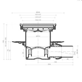 Душевой трап Pestan Confluo Standard White Glass 1