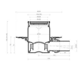 Душевой трап Pestan Confluo Standard Dry 1 Ceramic