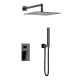 Душевой комплект Boheme Qubic 474-3-SGM оружейная сталь