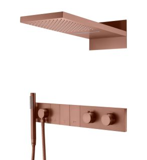 Душевой комплект Boheme Zodiac 133-BRB с термостатом брашированная бронза