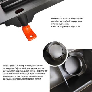 Душевой лоток Paini Line CH550LC 55см чёрный матовый