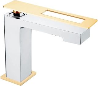 Смеситель для раковины Boheme Q хром/золото 141-CRG