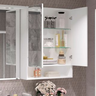 Шкаф-колонна Runo Ницца 35 белый правый (00-00002128)